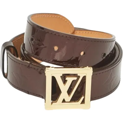 Pre-owned Leather belts , female, Sizes: ONE SIZE - Louis Vuitton Vintage - Modalova