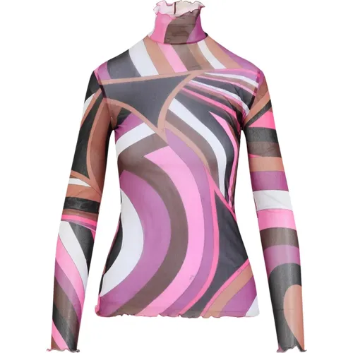 Multicolour T-Shirt Elevate Wardrobe Style , female, Sizes: 2XS, XS, S - EMILIO PUCCI - Modalova