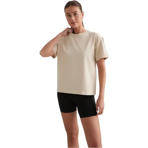 Serif Boxy T-shirt , Damen, Größe: M - Aim'n - Modalova