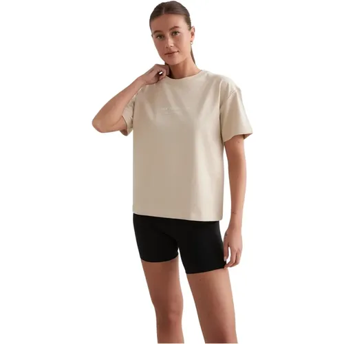 Serif Boxy T-shirt , Damen, Größe: XS - Aim'n - Modalova