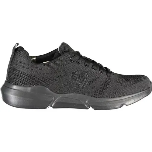 Schwarze Schnürsneaker mit Kontrastdetails , Herren, Größe: 42 EU - Sergio Tacchini - Modalova