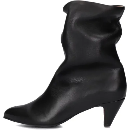 Schwarzer Leder Stiletto Stiefelette - Anonymous Copenhagen - Modalova