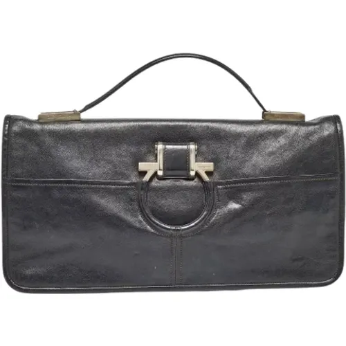 Pre-owned Leather clutches , female, Sizes: ONE SIZE - Salvatore Ferragamo Pre-owned - Modalova
