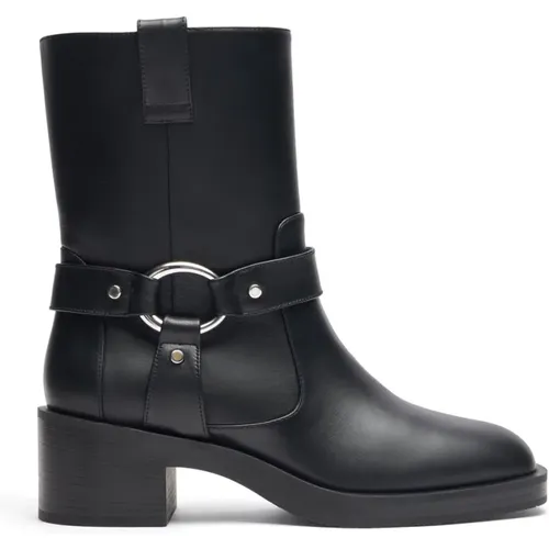 Moto Bootie mit Hardware-Akzenten , Damen, Größe: 36 EU - Stuart Weitzman - Modalova