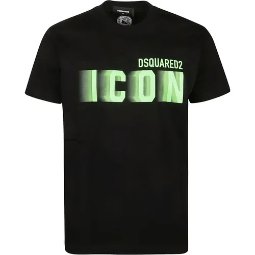 Icon Blur Cool Fit T-Shirt , male, Sizes: 2XL, L, S - Dsquared2 - Modalova