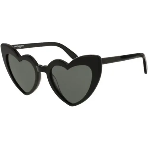 Herzförmige Sonnenbrille mit Logodetails , Damen, Größe: 54 MM - Saint Laurent - Modalova
