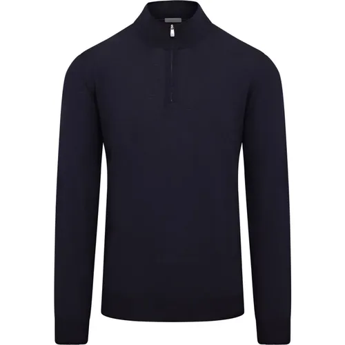 Merino Quarter Zip Jumper Navy , male, Sizes: 2XL, M, XL, L - Corneliani - Modalova