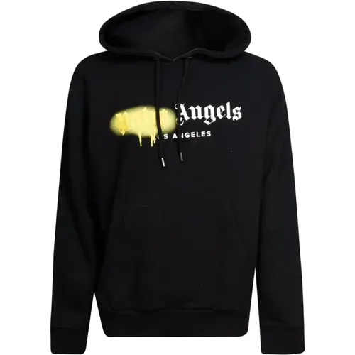 Los Angeles Sprayed Logo Hoodie , male, Sizes: L, XL, M - Palm Angels - Modalova