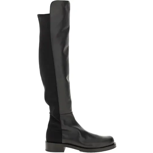 Leather Knee-High Boots Made in Spain , female, Sizes: 4 UK, 7 UK - Stuart Weitzman - Modalova