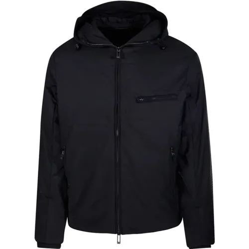 Nero Blouson Jacke , Herren, Größe: L - Emporio Armani - Modalova