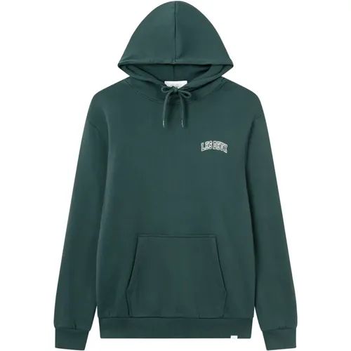 Retro College Hoodie Pine , male, Sizes: L, M - Les Deux - Modalova