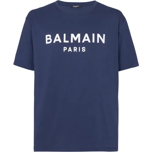 Paris T-Shirt , Herren, Größe: L - Balmain - Modalova
