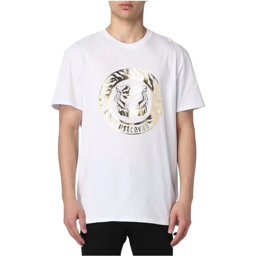 Weiße T-Shirt und Polo Kollektion - Just Cavalli - Modalova