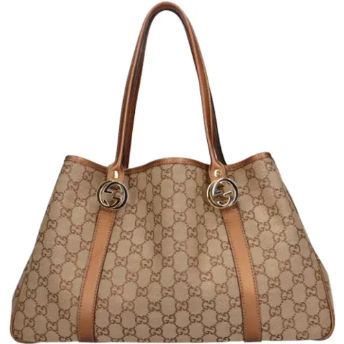 Gucci GG Canvas Shopping Bag , female, Sizes: ONE SIZE - Gucci Vintage - Modalova