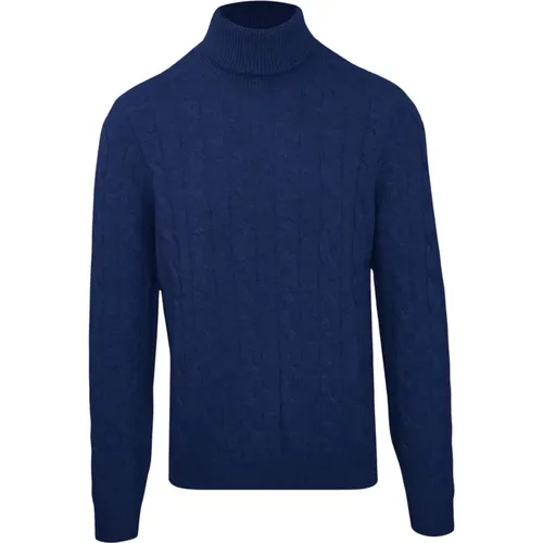 Kaschmirwolle Rollkragenpullover Herren , Herren, Größe: 2XL - Malo - Modalova