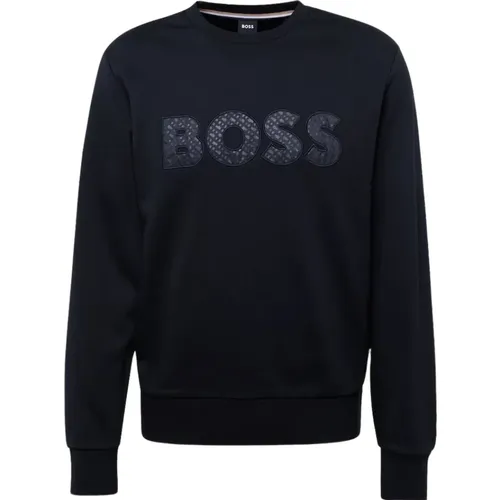 Schwarzer Sweatshirt - Xxl, Soleri , Herren, Größe: 3XL - Hugo Boss - Modalova