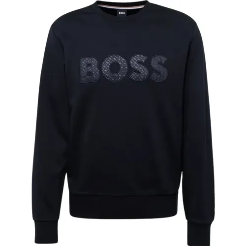 Schwarzer Sweatshirt - Xxl, Soleri , Herren, Größe: L - Hugo Boss - Modalova