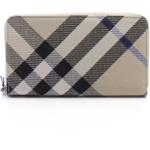 Pre-owned Canvas wallets , female, Sizes: ONE SIZE - Burberry Vintage - Modalova