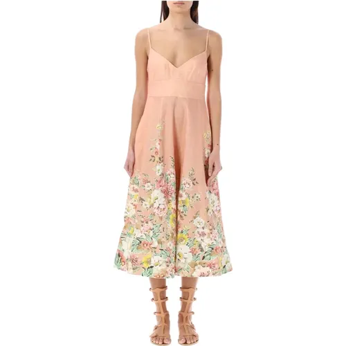 Floral Picnic Dress , female, Sizes: S, M - Zimmermann - Modalova