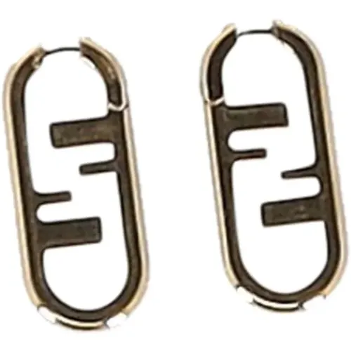 Pre-owned Metal earrings , female, Sizes: ONE SIZE - Fendi Vintage - Modalova