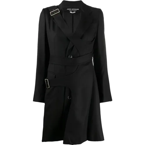 Buckled strap mid-length coat , female, Sizes: S - Junya Watanabe - Modalova