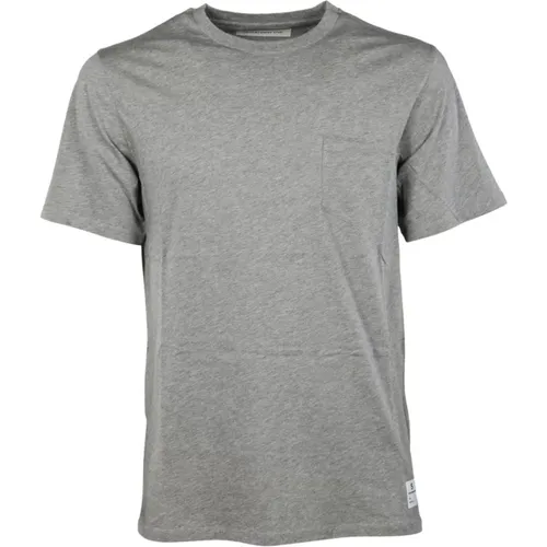 Sprint T-Shirt in Grau Melange , Herren, Größe: M - DEPARTMENT FIVE - Modalova