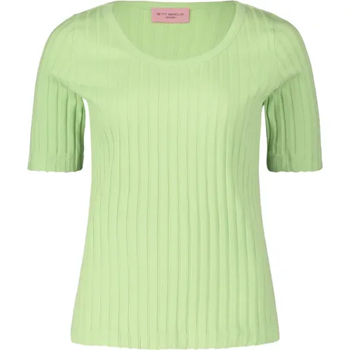 Basic Shirt mit Rippenstruktur , Damen, Größe: XL - Betty Barclay - Modalova