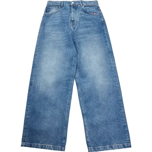 Weite Denim Blaue Jeans , Herren, Größe: W31 - Amish - Modalova