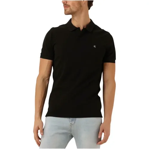 Besticktes Badge Slim Polo Shirt - Calvin Klein - Modalova