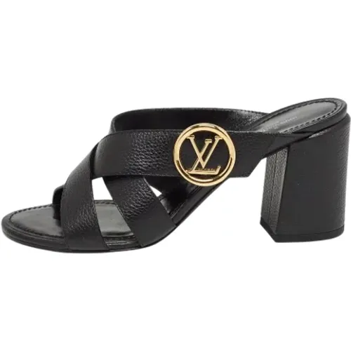 Pre-owned Leather sandals , female, Sizes: 7 UK - Louis Vuitton Vintage - Modalova