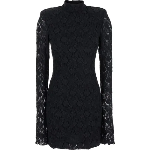 Schwarzes Spitzen Mini Kleid , Damen, Größe: XS - ROTATE Birger Christensen - Modalova