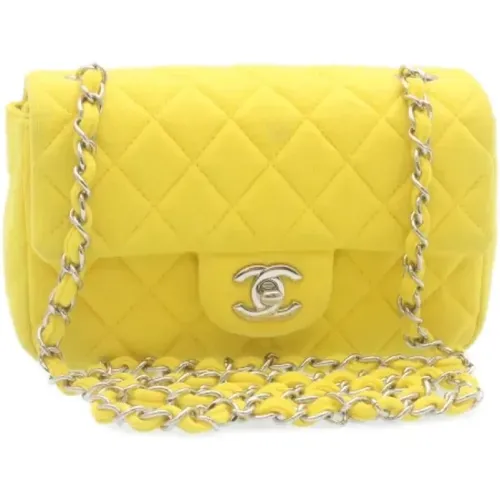 Cotton Chanel Flap Bag , female, Sizes: ONE SIZE - Chanel Vintage - Modalova