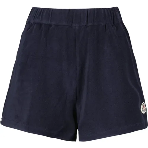 Oversized Baumwoll-Schwamm Shorts , Damen, Größe: S - Moncler - Modalova