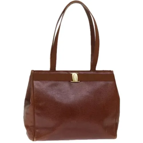 Pre-owned Leather totes , female, Sizes: ONE SIZE - Salvatore Ferragamo Pre-owned - Modalova