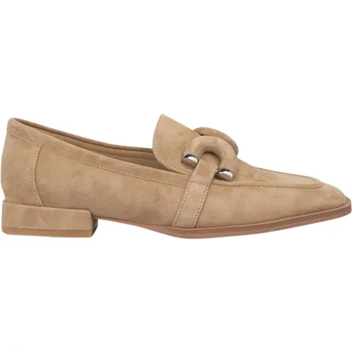 Metallic Detail Square Toe Moccasin , female, Sizes: 6 UK, 9 UK, 2 UK, 7 UK, 5 UK, 4 UK, 3 UK - Alma en Pena - Modalova