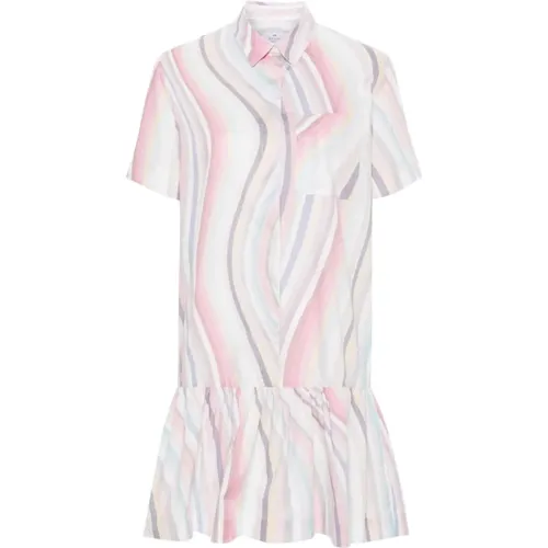 Swirl Print Cotton Dress , female, Sizes: S, XS - Paul Smith - Modalova