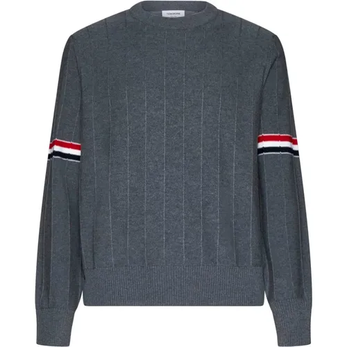 Striped Crew Neck Sweater , male, Sizes: M, 2XL, XL, L - Thom Browne - Modalova