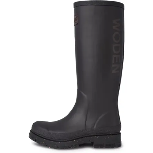 Wasserdichter hoher Gummistiefel , Damen, Größe: 37 EU - Woden - Modalova