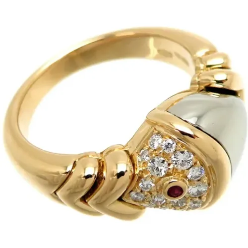 Pre-owned Gold rings , female, Sizes: ONE SIZE - Bvlgari Vintage - Modalova