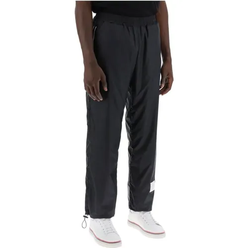 Marineblaue Streifen Ripstop Sport Hose - Thom Browne - Modalova