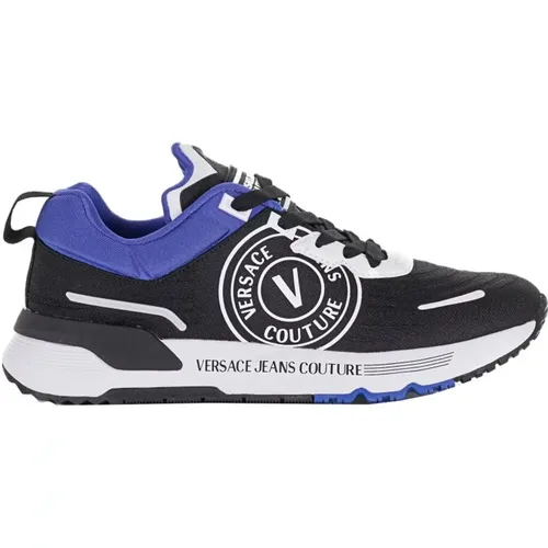 Schwarze Herren Sneakers mit Markenlogo - Versace Jeans Couture - Modalova