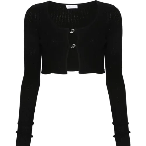 Schwarze Cardigan Pullover , Damen, Größe: M - Blumarine - Modalova