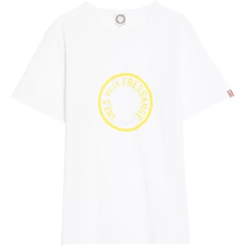 Oscar gelbes Logo T-Shirt , Damen, Größe: L - Ines De La Fressange Paris - Modalova