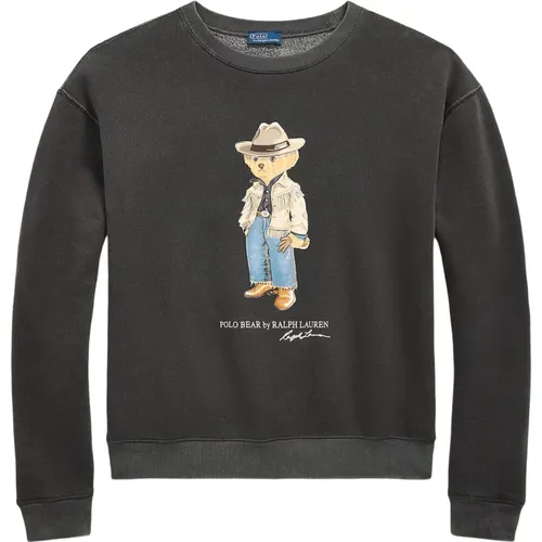 Polo Bear Fleece Crewneck Sweater , Damen, Größe: M - Polo Ralph Lauren - Modalova