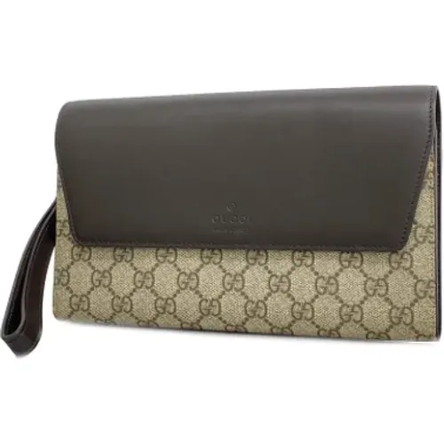 Pre-owned Leather clutches , male, Sizes: ONE SIZE - Gucci Vintage - Modalova