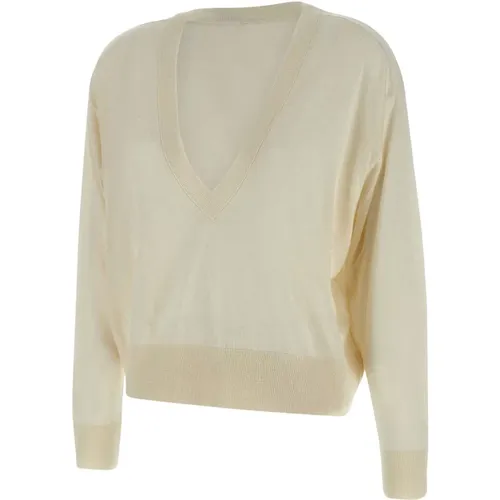 Weißer Pullover Maglia , Damen, Größe: M - IRO - Modalova