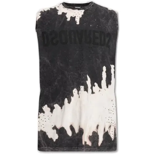 Lässiges Baumwoll T-Shirt , Herren, Größe: M - Dsquared2 - Modalova