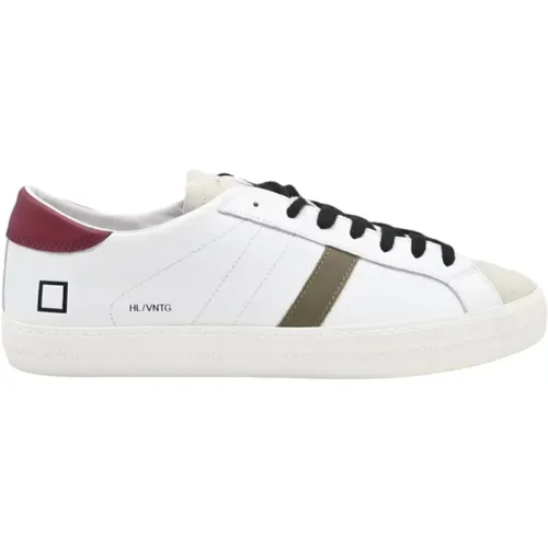 Vintage Calf Sneakers -Bordeaux - D.A.T.E. - Modalova