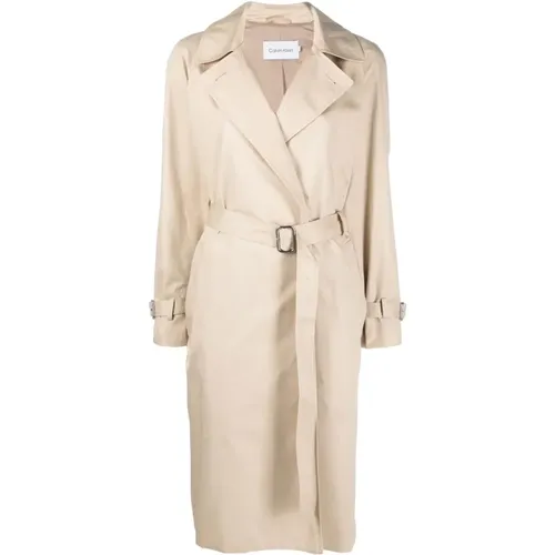 Woven Coats , female, Sizes: L, M - Calvin Klein - Modalova