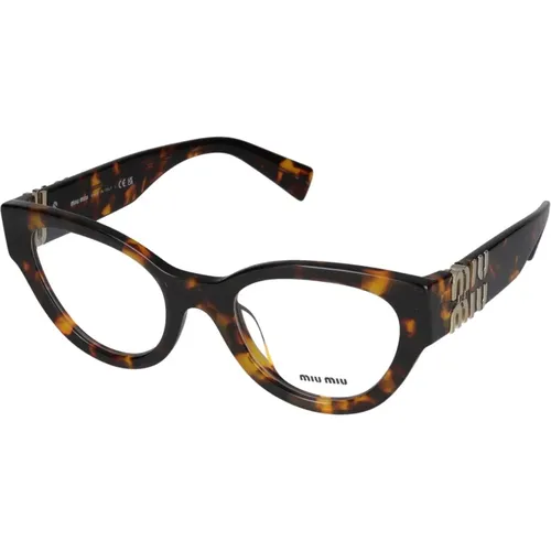 Stylische Brille 01Vv , Damen, Größe: 50 MM - Miu Miu - Modalova